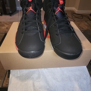 Nike Retro 6 Air Jordan Black and Red Sneakers